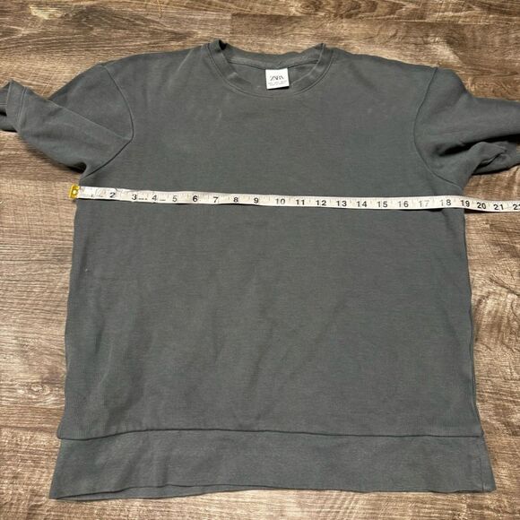 Zara Short Sleeve Ribbed Shirt Size Small - Picture 5 of 6